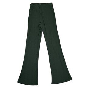 Closet Closing Sale! Aerie pants women's XS green rib knit bell bottom flares el